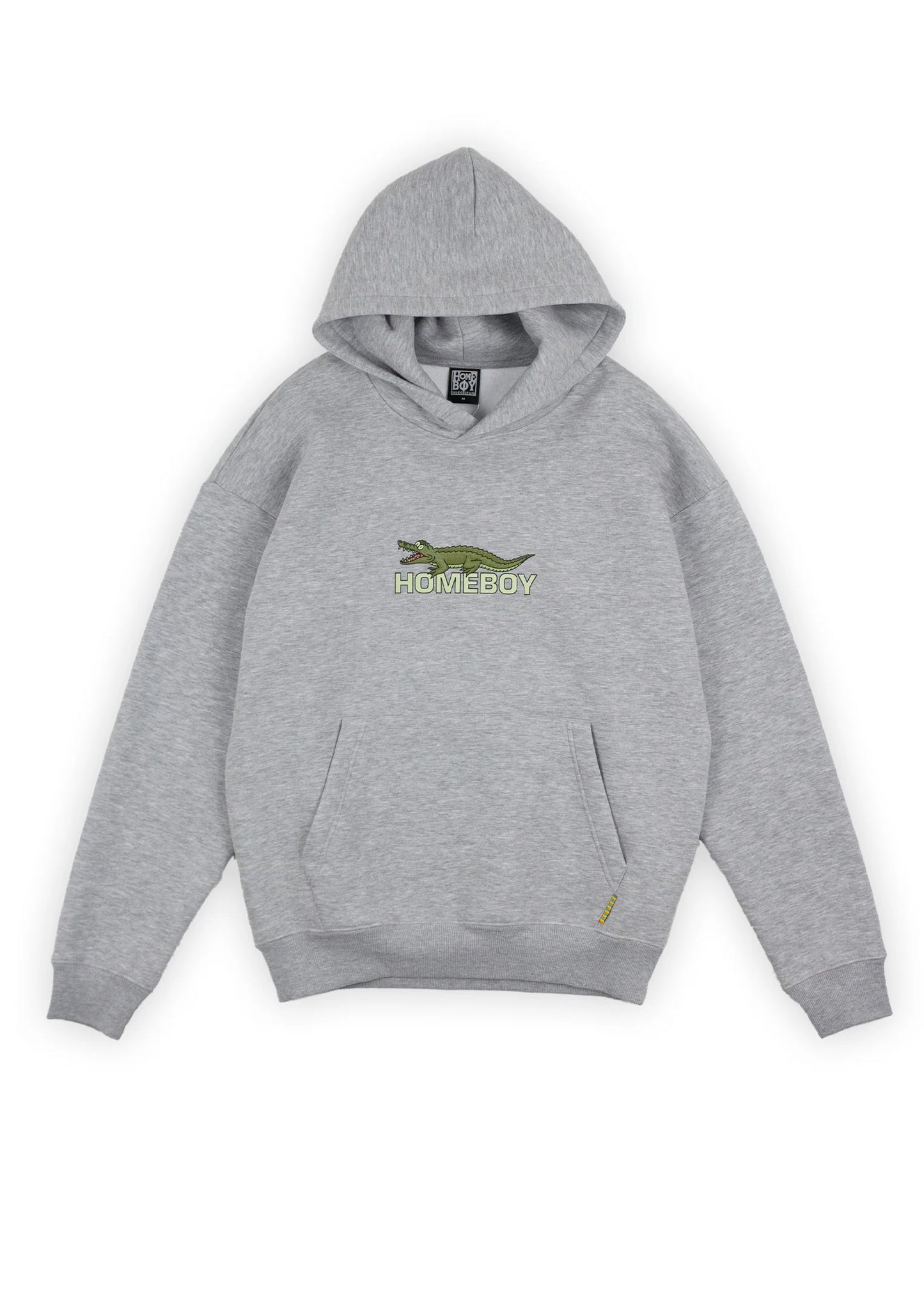 HOMEBOY - CROCOBOY HOOD - GREY HEATHER