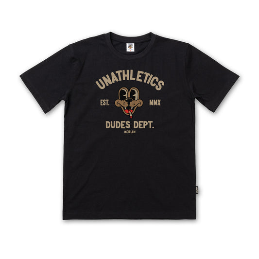 THE DUDES - UNATHLETICS TEE - BLACK