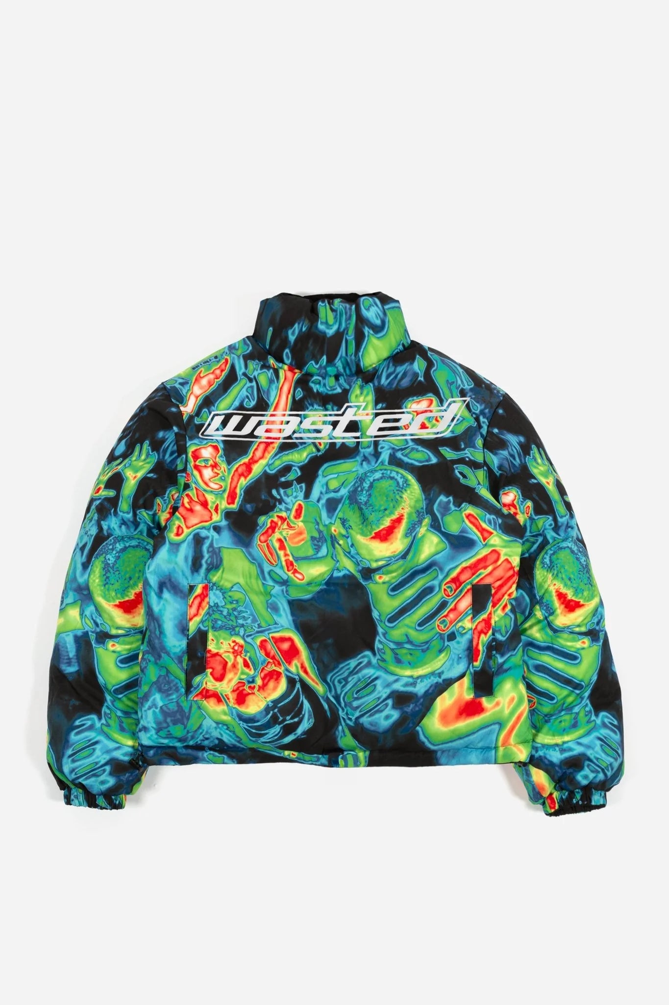 WASTED PARIS - FUSION PUFFER REVERSIBLE JACKET - BLACK/MULTI