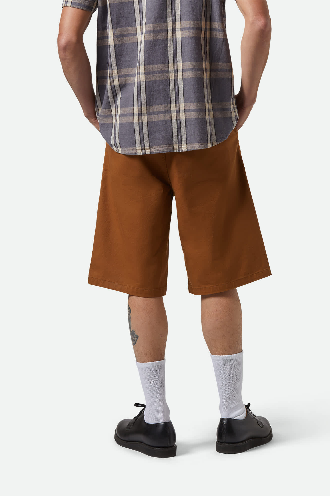 BRIXTON - CHOICE CHINO BAGGY SHORT - WASHED COPPER