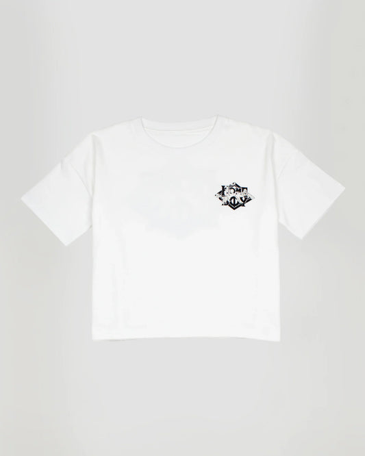 HOMEBOY - GIRLS CROP TEE - COW NAPPO