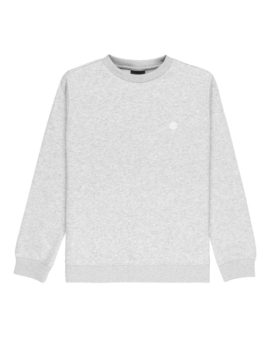 ELEMENT - ICON EMBROIDERY YOUTH CREWNECK - MID GREY HEATHER