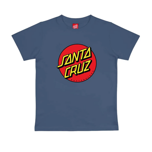 SANTA CRUZ - YOUTH CLASSIC DOT TEE - HERITAGE BLUE