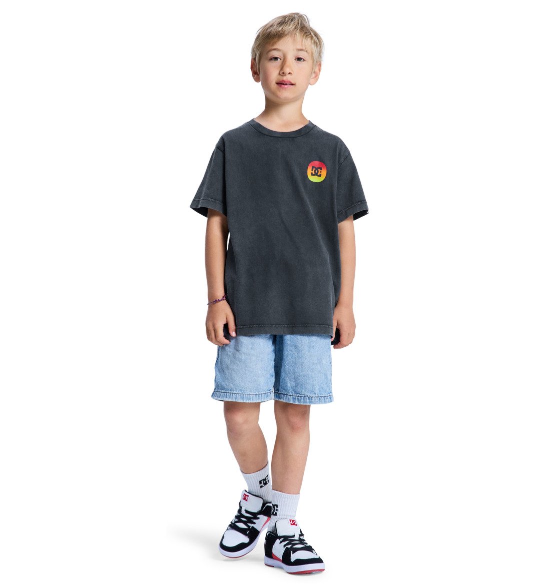 DC - SHAPE OR DESTROY YOUTH TEE - WASHED BLACK