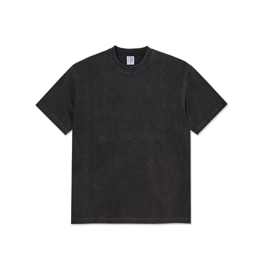 POLAR - CONTRAST TEE STROKE LOGO - SILVER BLACK/BLACK