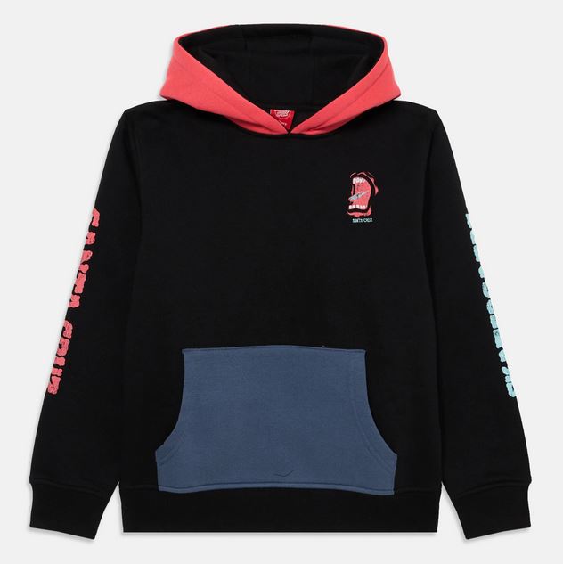 SANTA CRUZ - YOUTH VTG SCREAMING CONNECT HOOD - BLACK