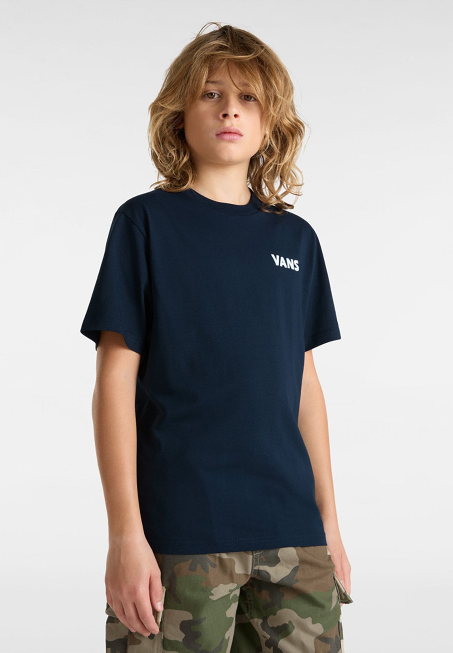 VANS - HEADWAVES SS YOUTH TEE - NAVY