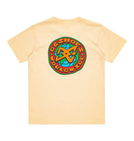 DC - SPINNER YOUTH TEE - RATTAN ACID WASH