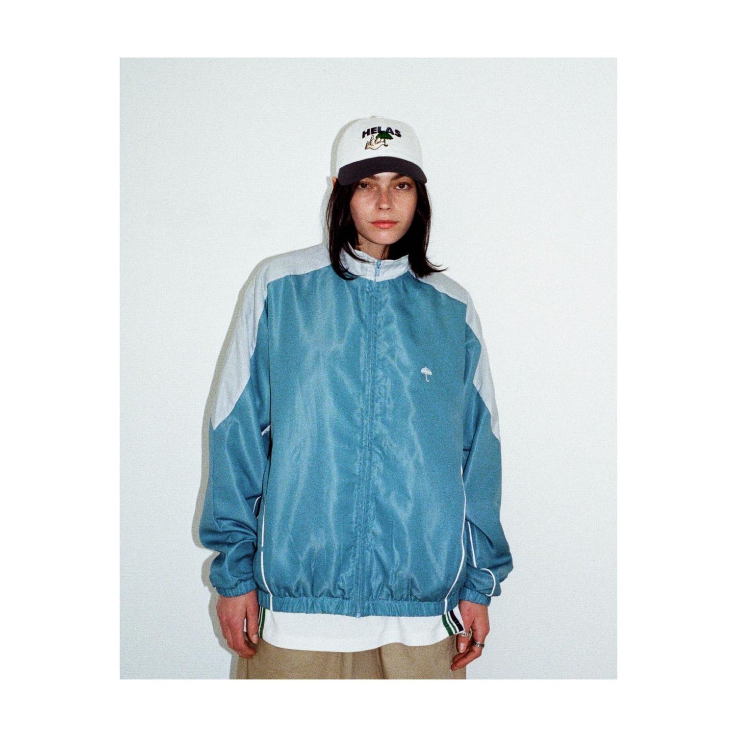 HELAS - COMPETE TRACKSUIT JACKET - GREY/BLUE