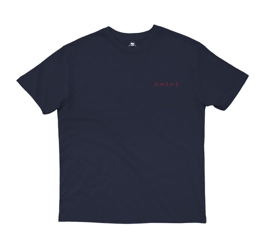 NNSNS - EMBROIDERED TEE - NAVY/BURGUNDY