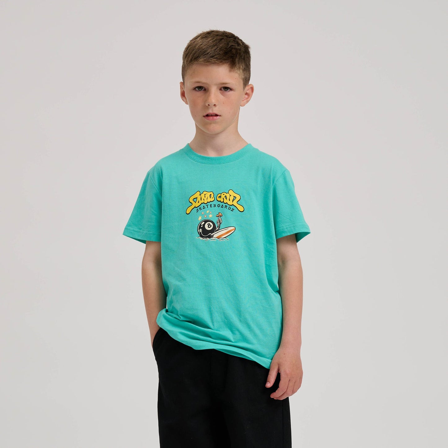 SANTA CRUZ - YOUTH WINKOWSKI 8BALLER TRIP TEE - POOL BLUE
