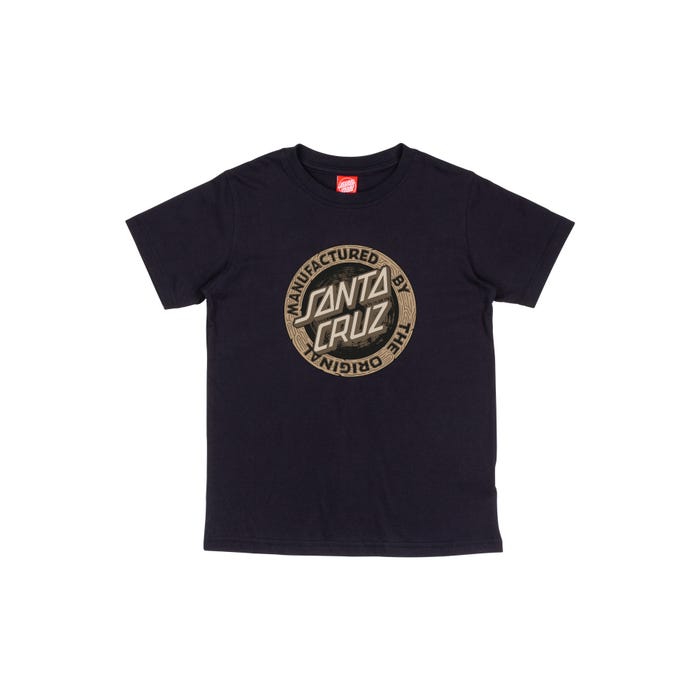 SANTA CRUZ - YOUTH CARVED MVG TEE - BLACK
