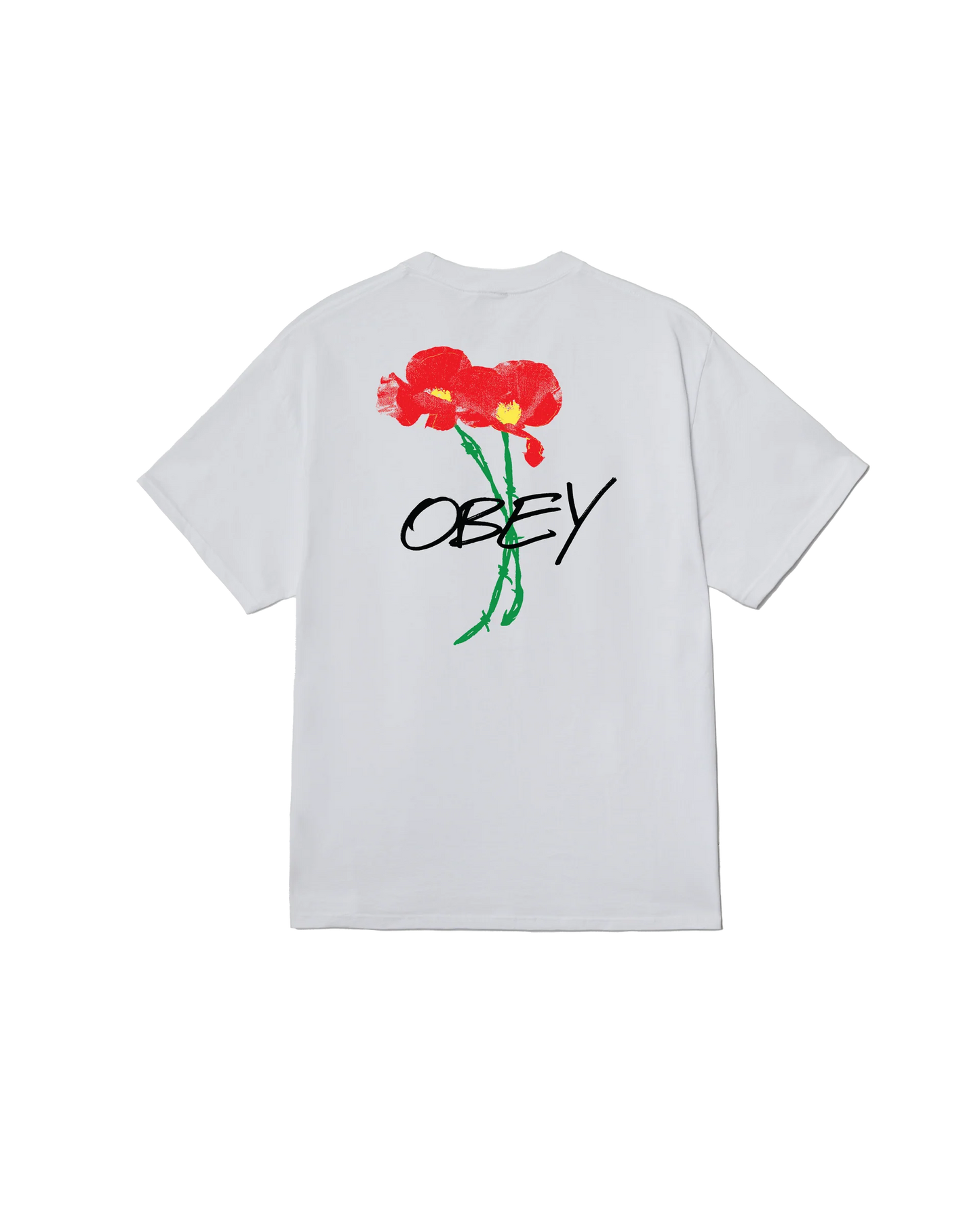 OBEY - POPPIES TEE - WHITE