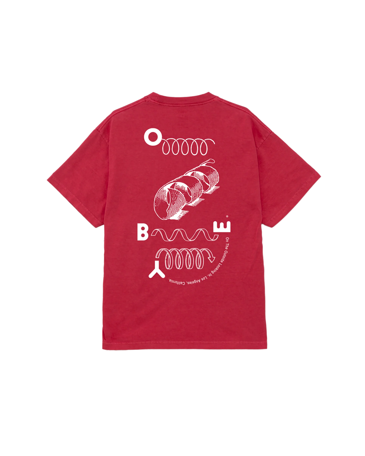 OBEY - OUTSIDE LOOKING IN TEE - PIGMENT RASPBERRY
