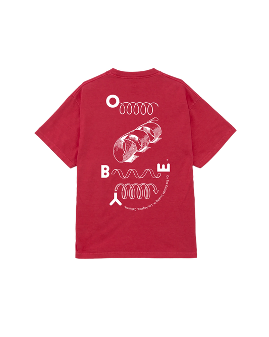 OBEY - OUTSIDE LOOKING IN TEE - PIGMENT RASPBERRY