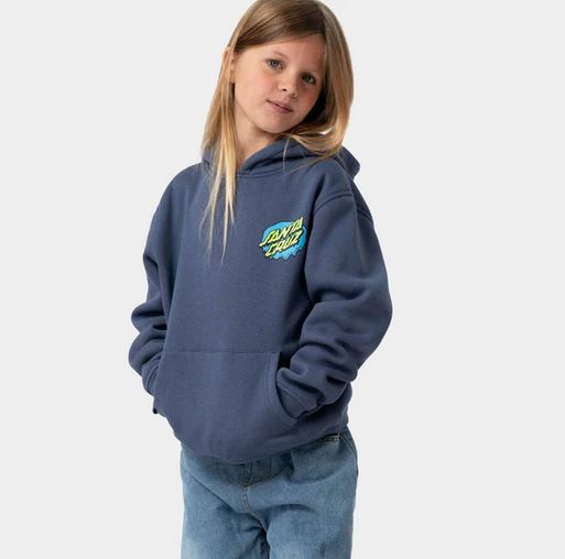 SANTA CRUZ - YOUTH SLIME DOT HOOD - HERITAGE BLUE