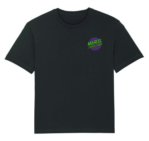 MARCEL - SLASHER LOGO TEE - BLACK/PURPLE