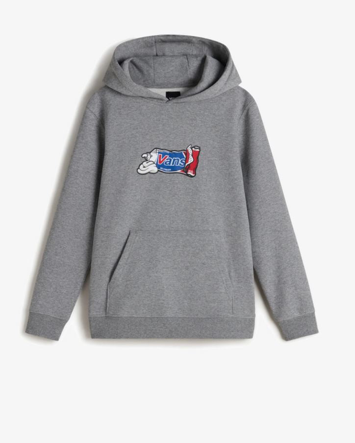 VANS - FRESH PULLOVER YOUTH HOOD - CEMENT HEATHER