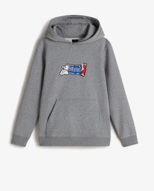 VANS - FRESH PULLOVER YOUTH HOOD - CEMENT HEATHER