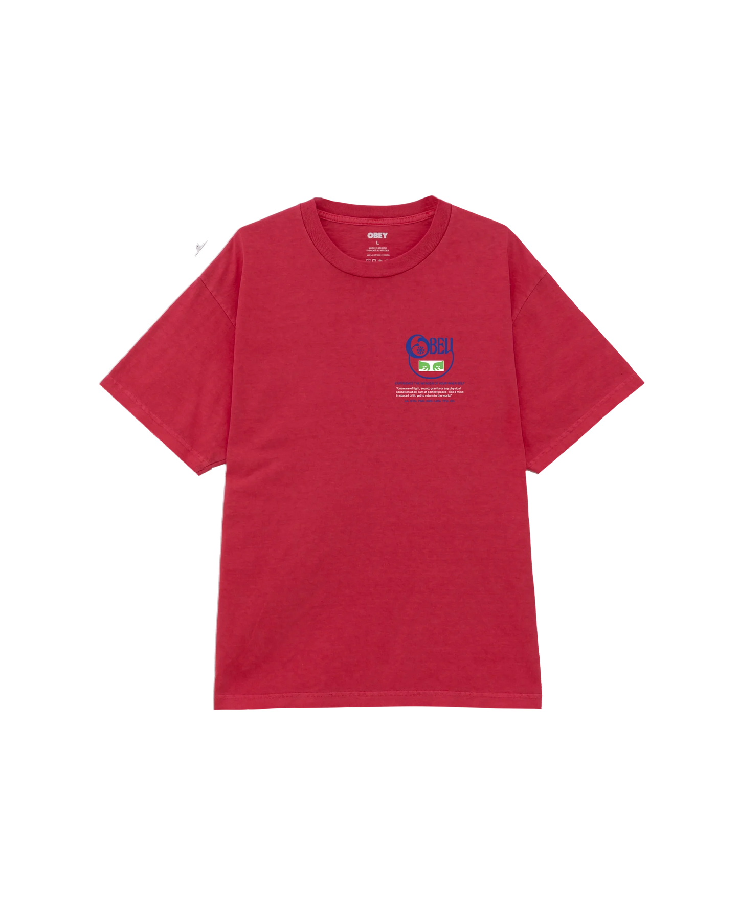 OBEY - RELAX TEE - PIGMENT RASPBERRY