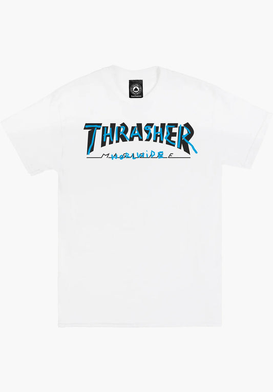 THRASHER - TRADEMARK TEE - WHITE