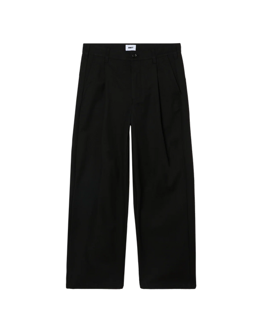 OBEY - DEAN PLEATED PANT - BLACK