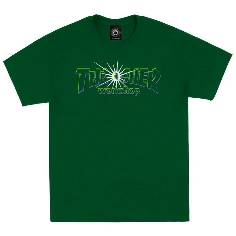 THRASHER - AWS NOVA TEE - FOREST GREEN