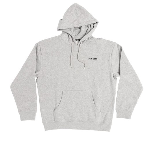 NNSNS - EMBROIDERED HOOD - HEATHER GREY