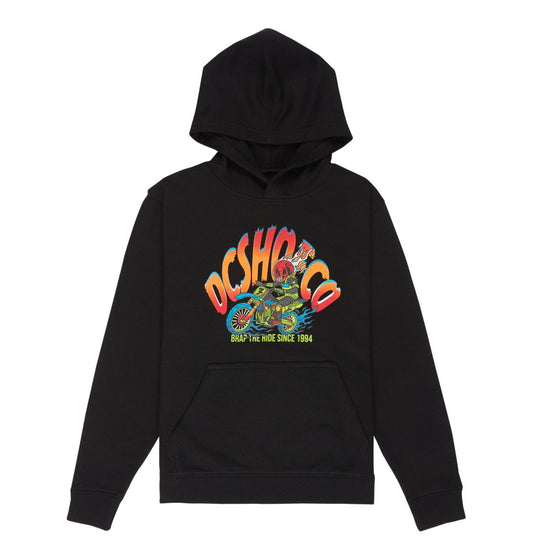 DC - BRAP THE RIDE YOUTH HOOD - BLACK