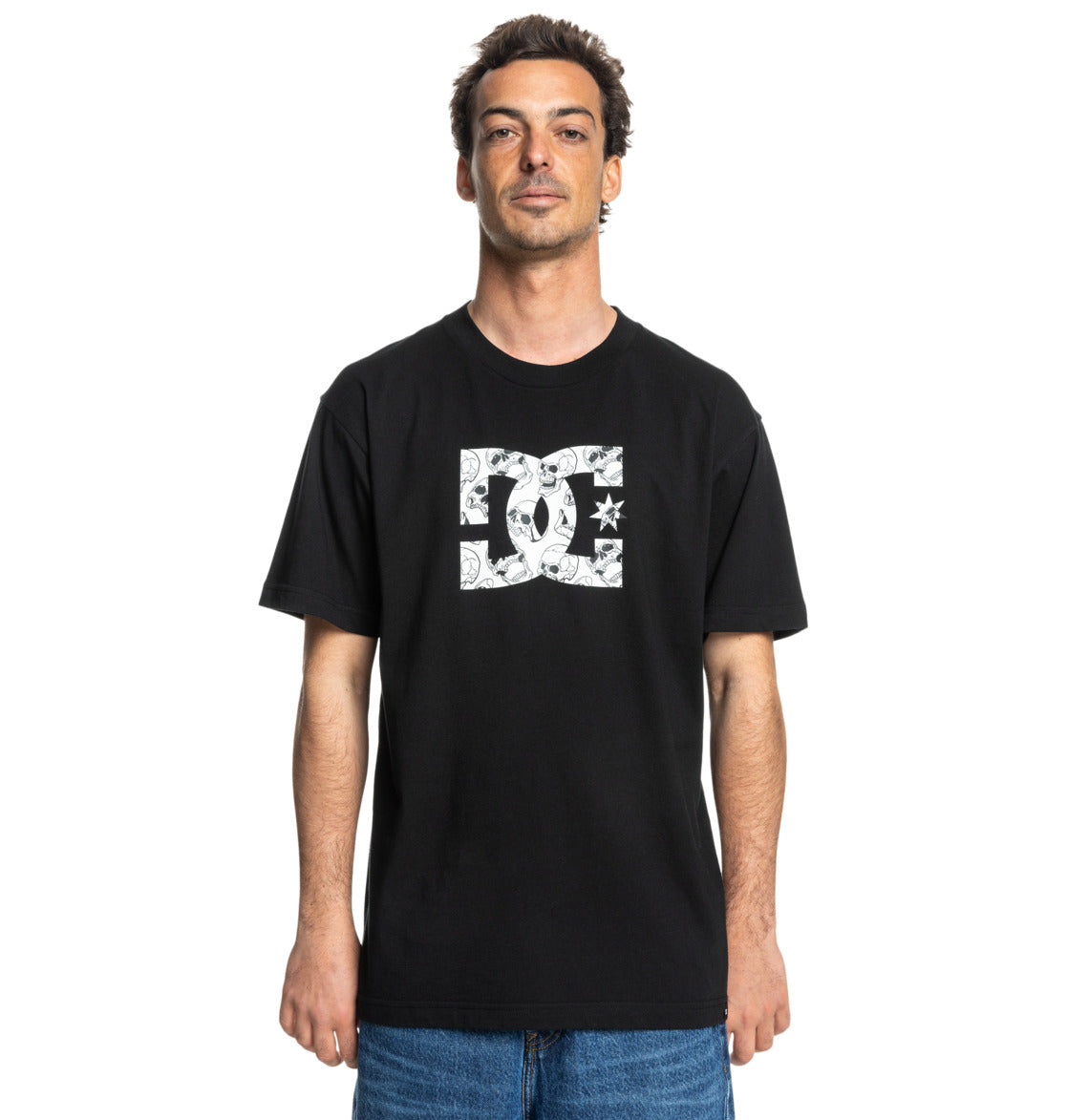 DC - STAR SKULLY TEE - BLACK