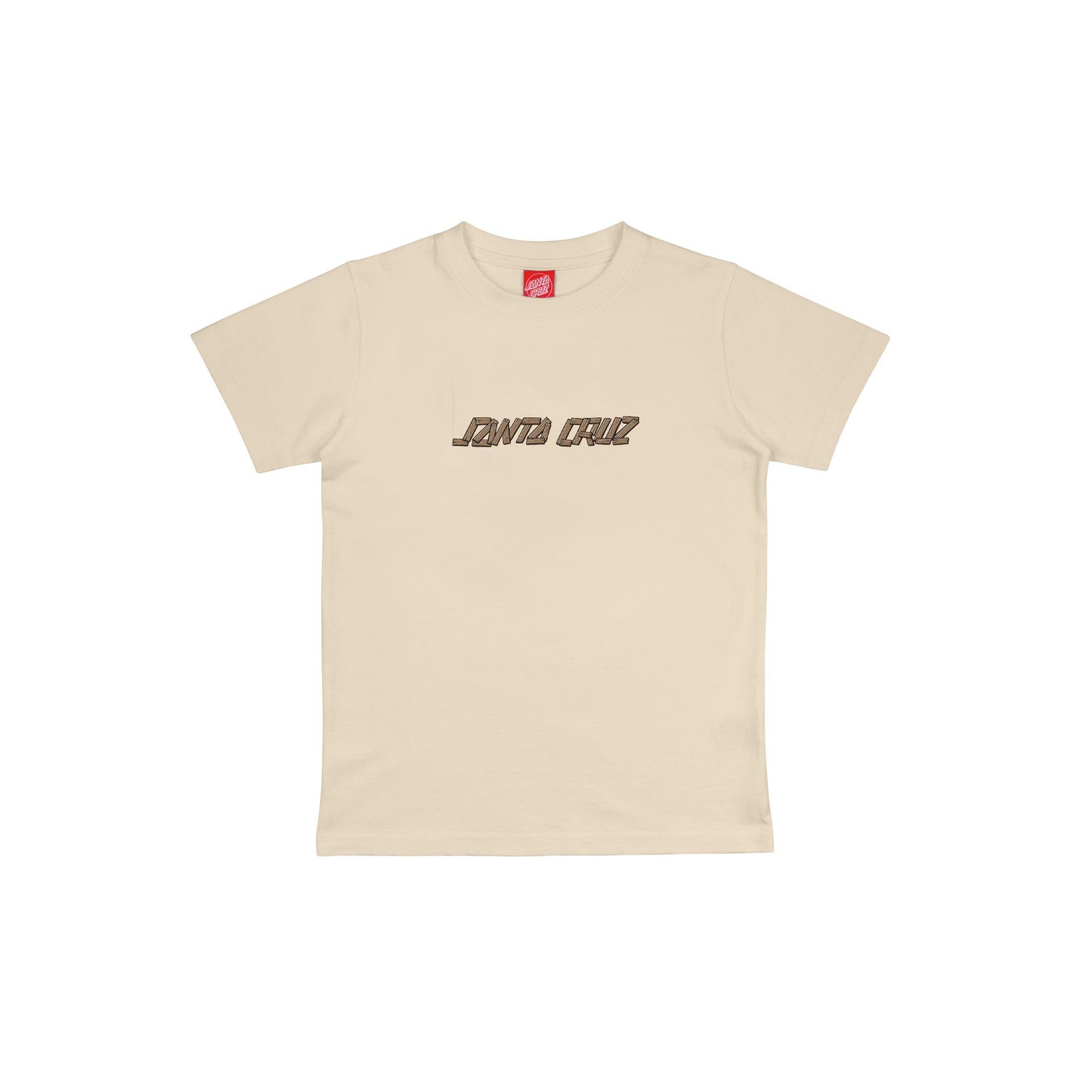 SANTA CRUZ - YOUTH SCREAMING GRIZZLY TEE - CHALK