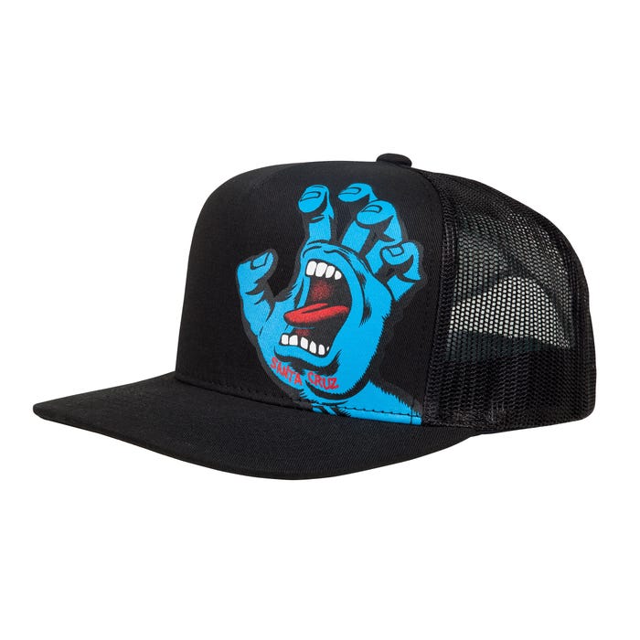 SANTA CRUZ - SCREAMING HAND YOUTH CAP - BLACK