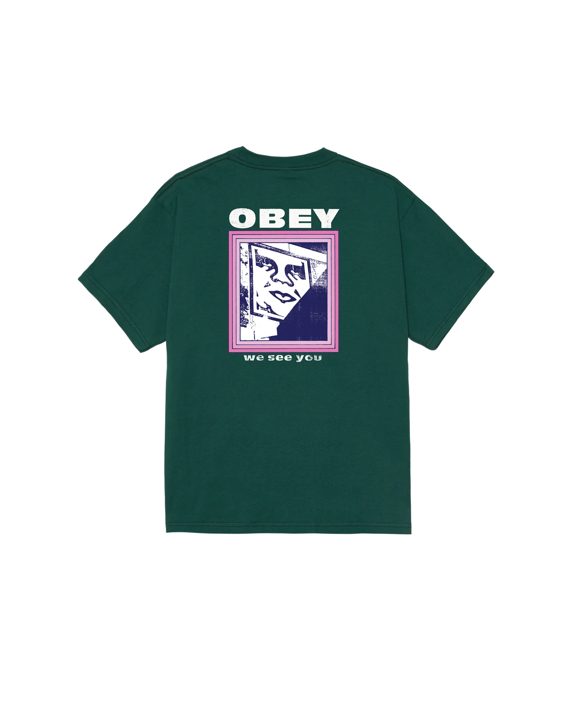 OBEY WE SEE YOU TEE RAIN FOREST