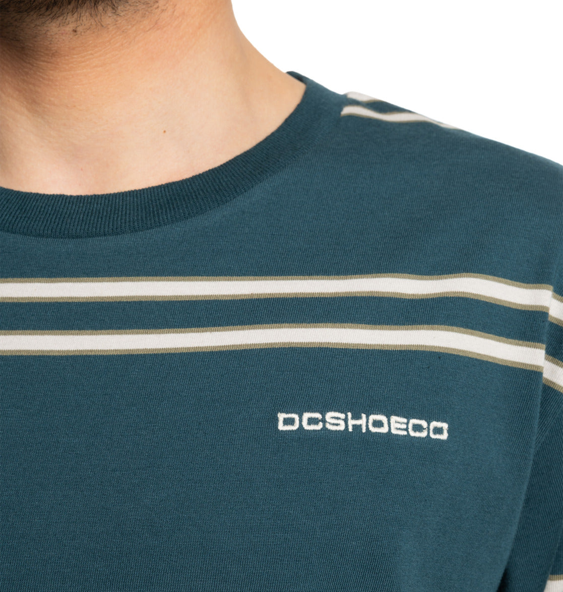 DC - PORTSIDE STRIPED TEE - TEAL