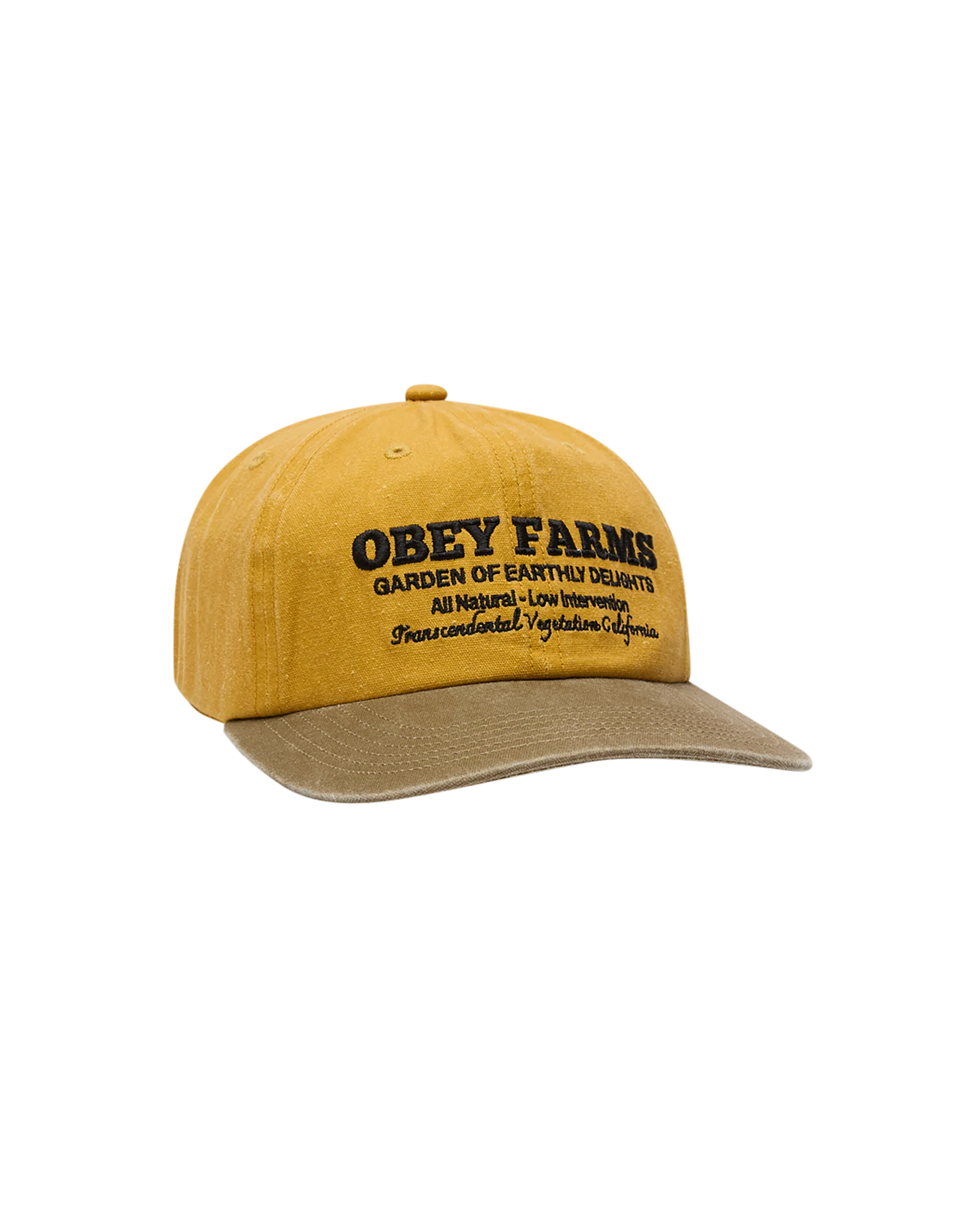 OBEY - OBEY FARMS 6 PANEL STRAPBACK - PIGMENT MUSTARD MULTI