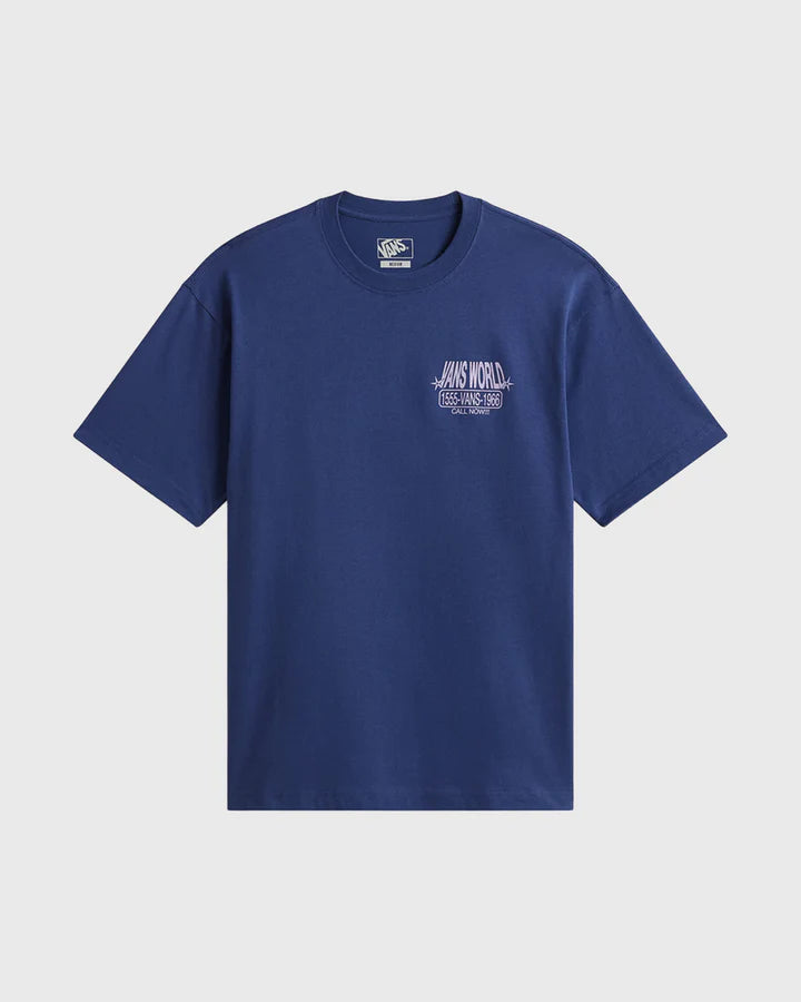 VANS - VANS WORLD INTERNATIONAL TEE - TRUE NAVY