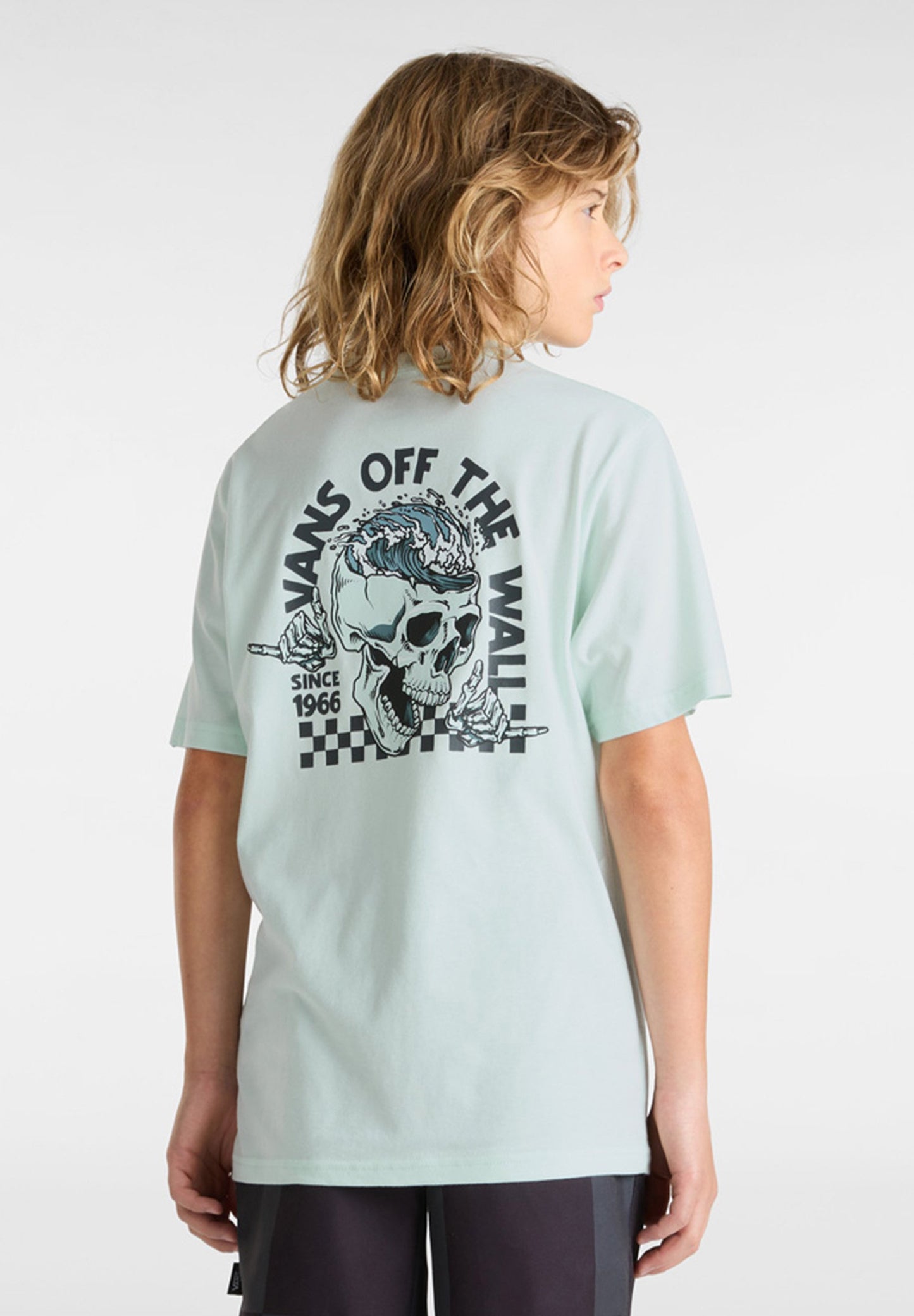 VANS - HEADWAVES SS YOUTH TEE - HINT OF MINT