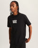 VANS - STRETCH LOGO TEE - BLACK/WHITE