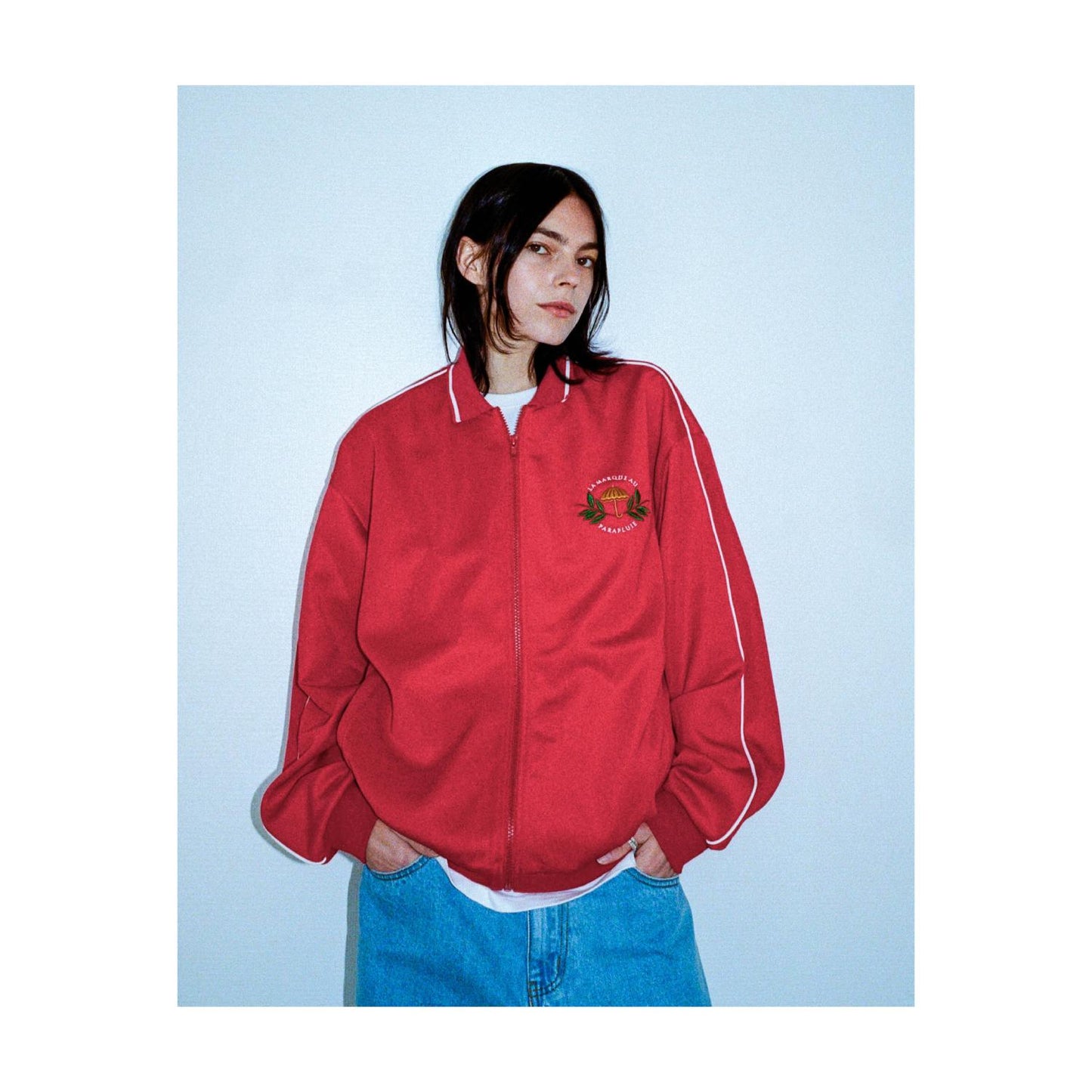HELAS - LA MARQUE TRACKSUIT JACKET - BURGUNDY
