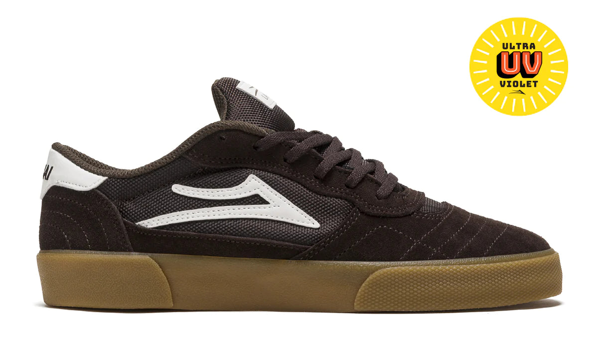 LAKAI - CAMBRIDGE - CHOCOLATE/LIGHT BLUE UV SUEDE