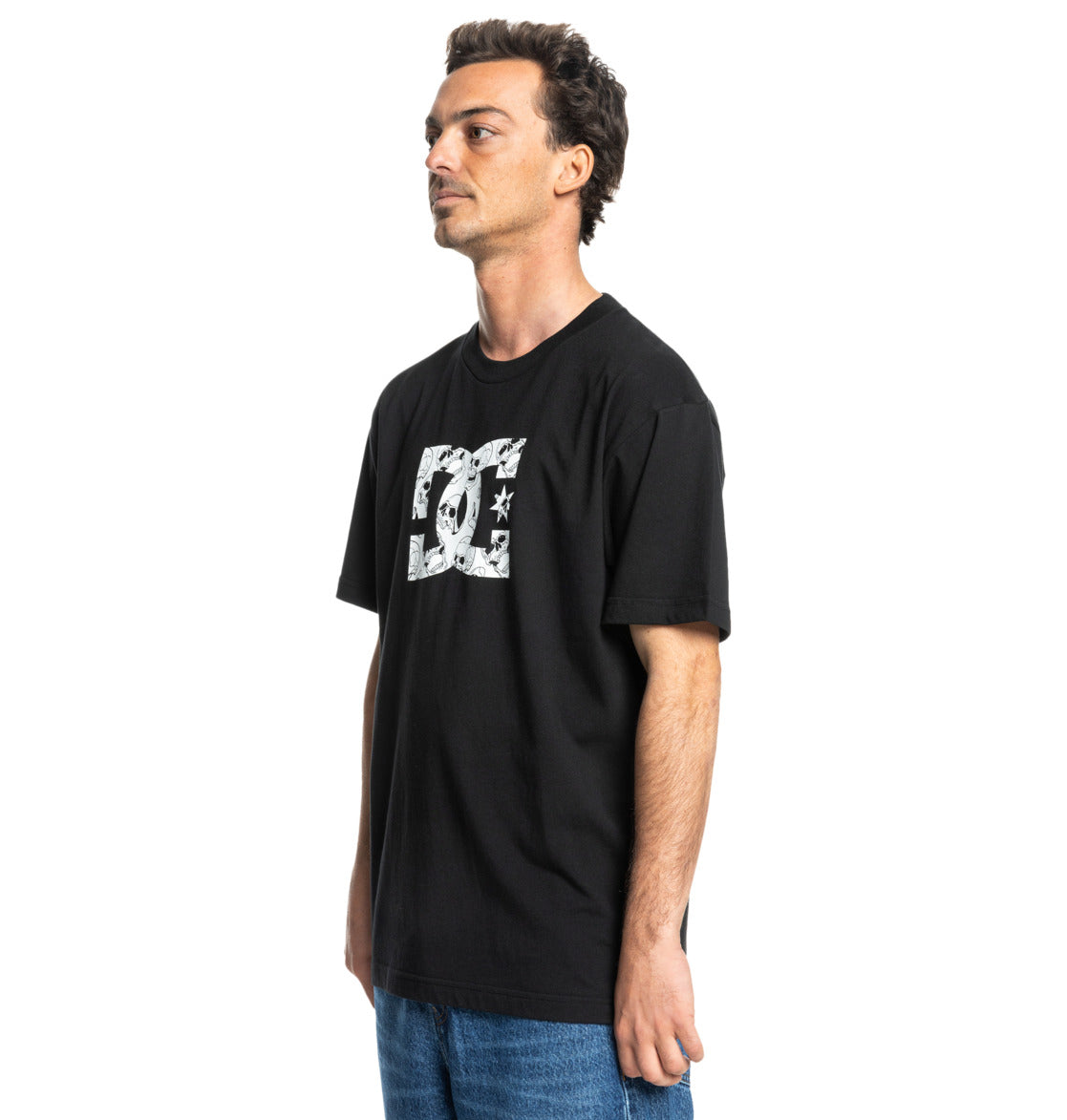 DC - STAR SKULLY TEE - BLACK