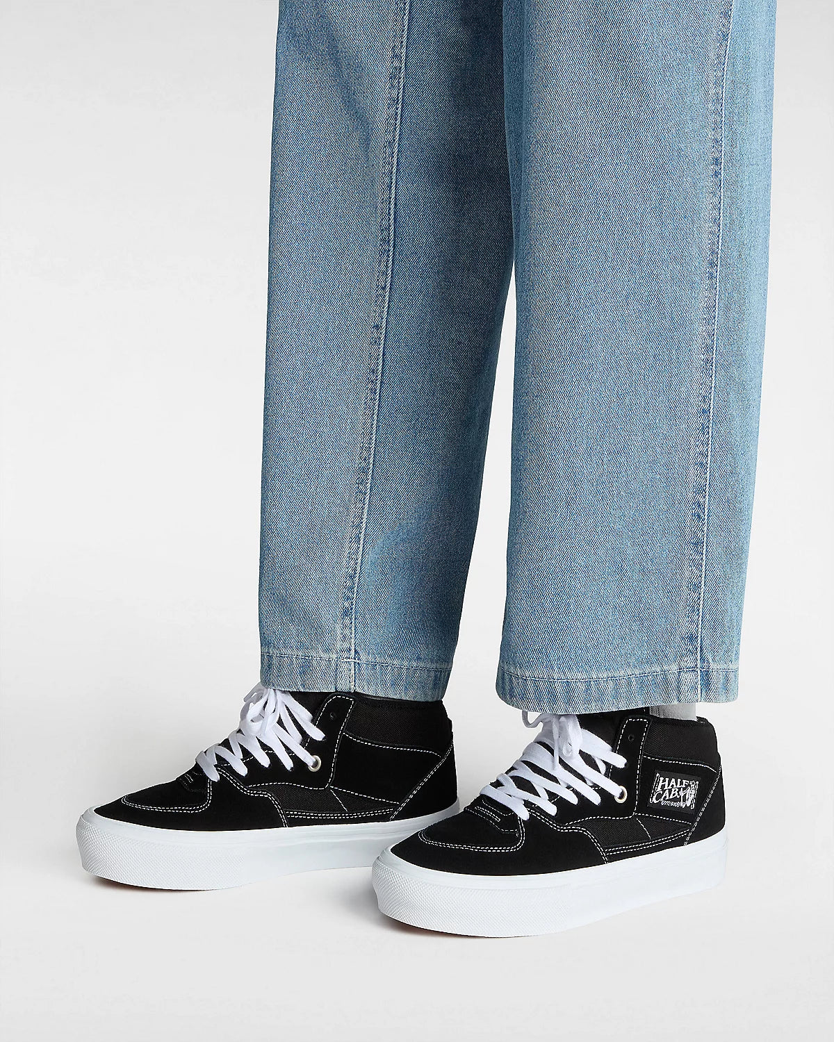 VANS - SKATE HALF CAB - BLACK WHITE