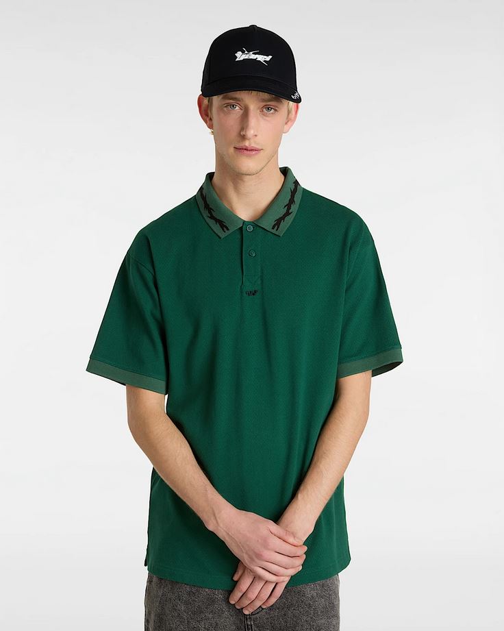 VANS - SKATE MESH POLO - GREEN
