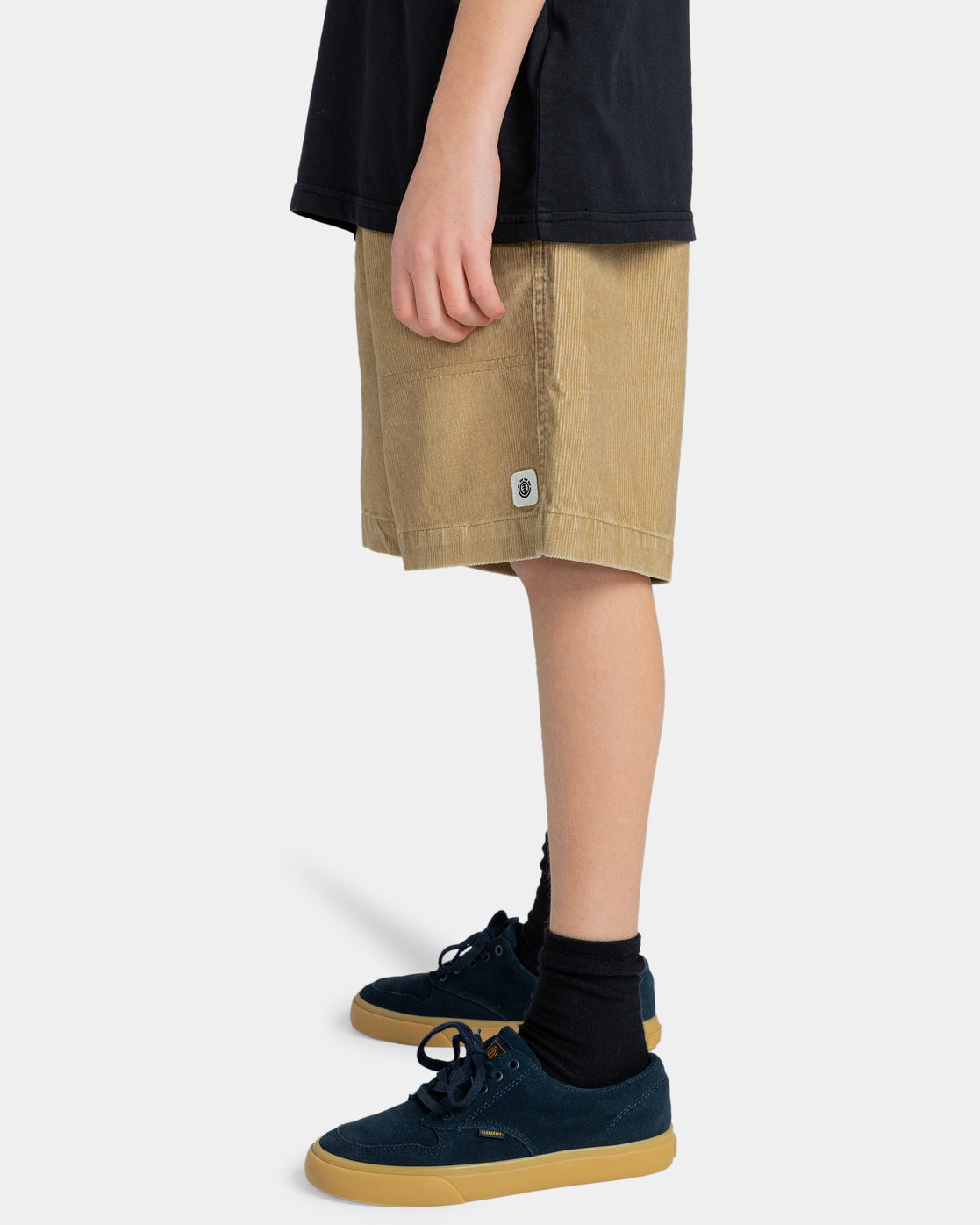 ELEMENT - CAIRN CORD ELASTICATED BOYS SHORT - KHAKI