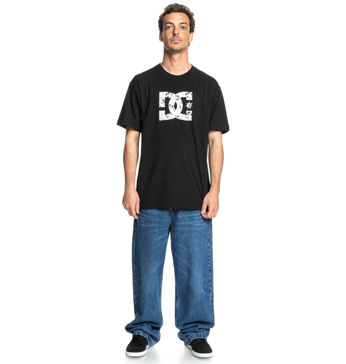 DC - STAR SKULLY TEE - BLACK