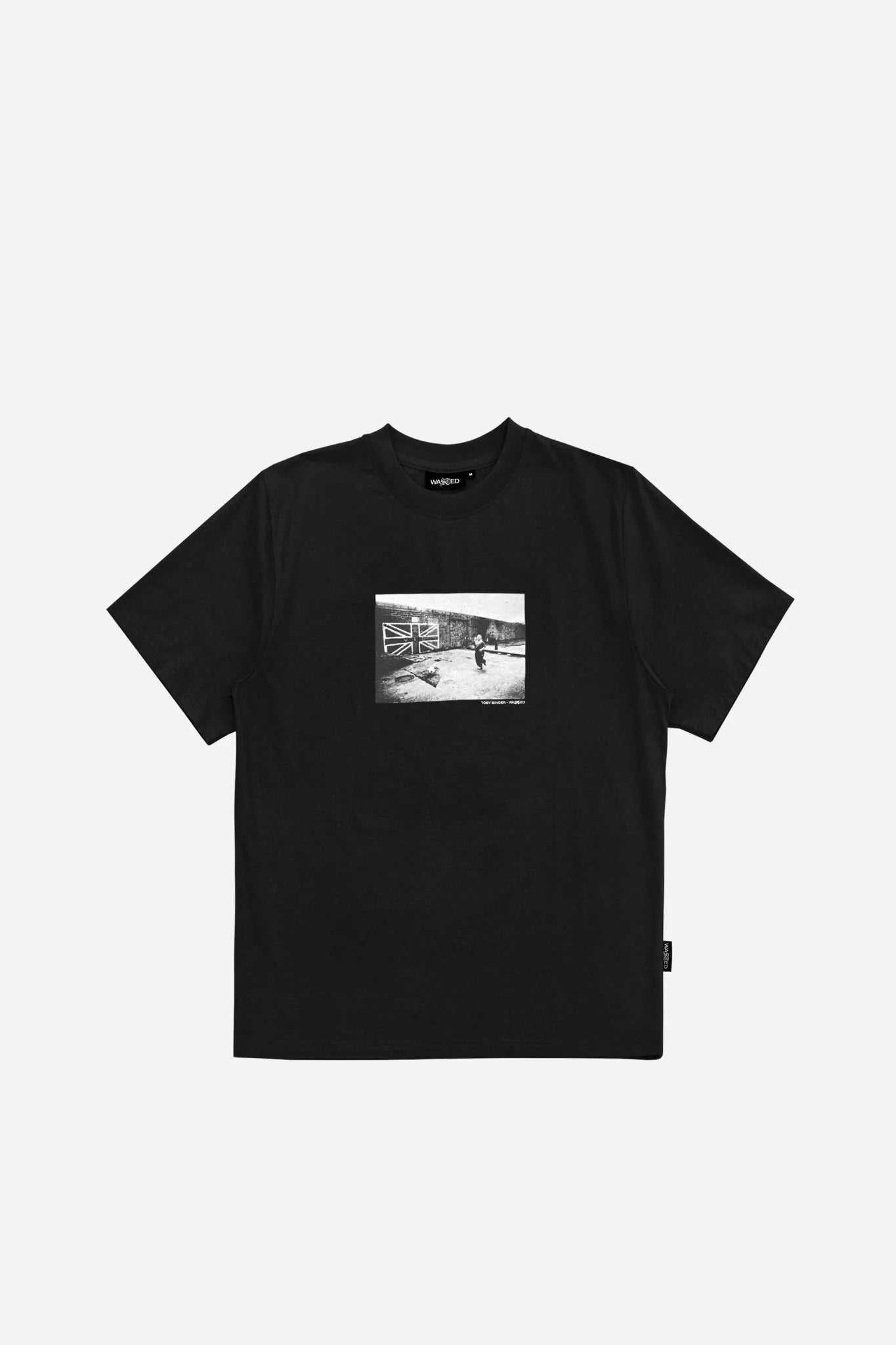 WASTED PARIS - HAPPY WHEN IT RAINS TEE - BLACK
