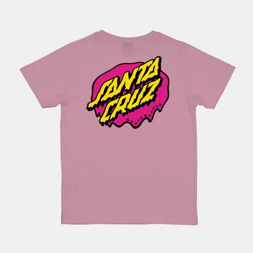 SANTA CRUZ - YOUTH SLIME DOT TEE - UNIVERSAL PINK