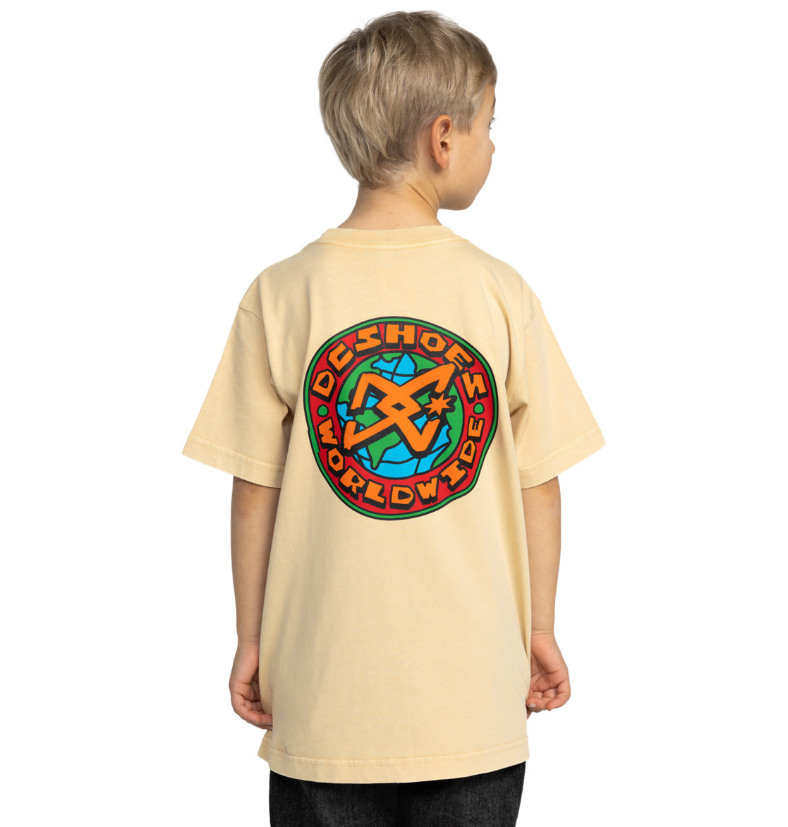 DC - SPINNER YOUTH TEE - RATTAN ACID WASH