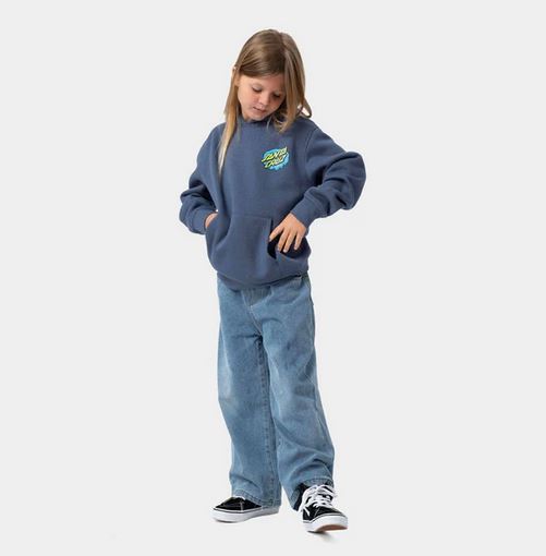 SANTA CRUZ - YOUTH SLIME DOT HOOD - HERITAGE BLUE