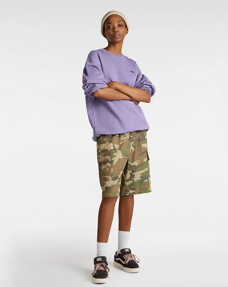 VANS - LEFT CHEST II LOOSE CREW - PURPLE
